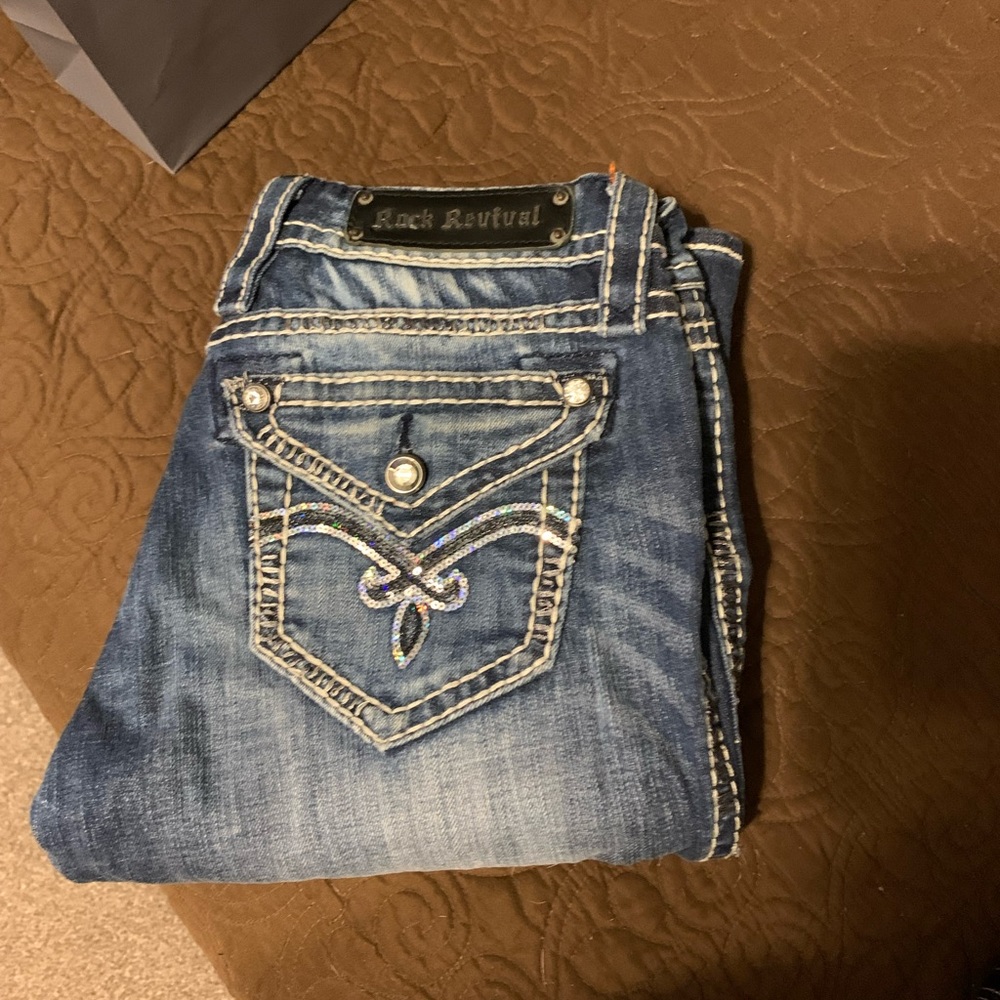 EUC CUTE ROCK REVIVAL LUNA EASY BOOT CUT 27/35